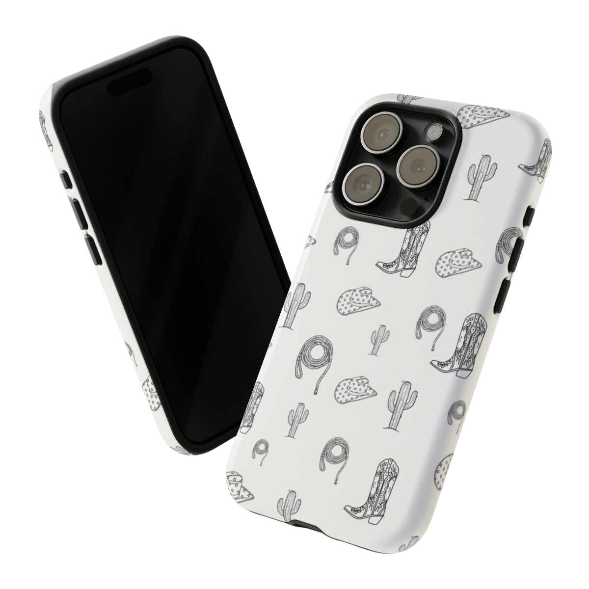 White Cowgirl Prints Phone Case