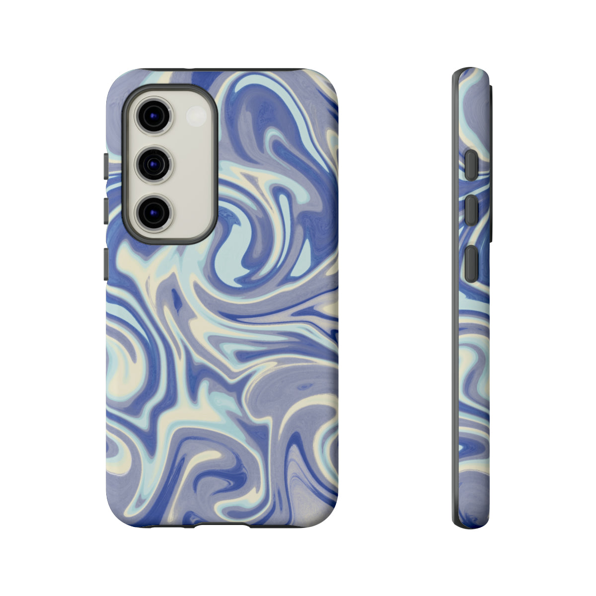 Blue Abstract Lines Phone Case