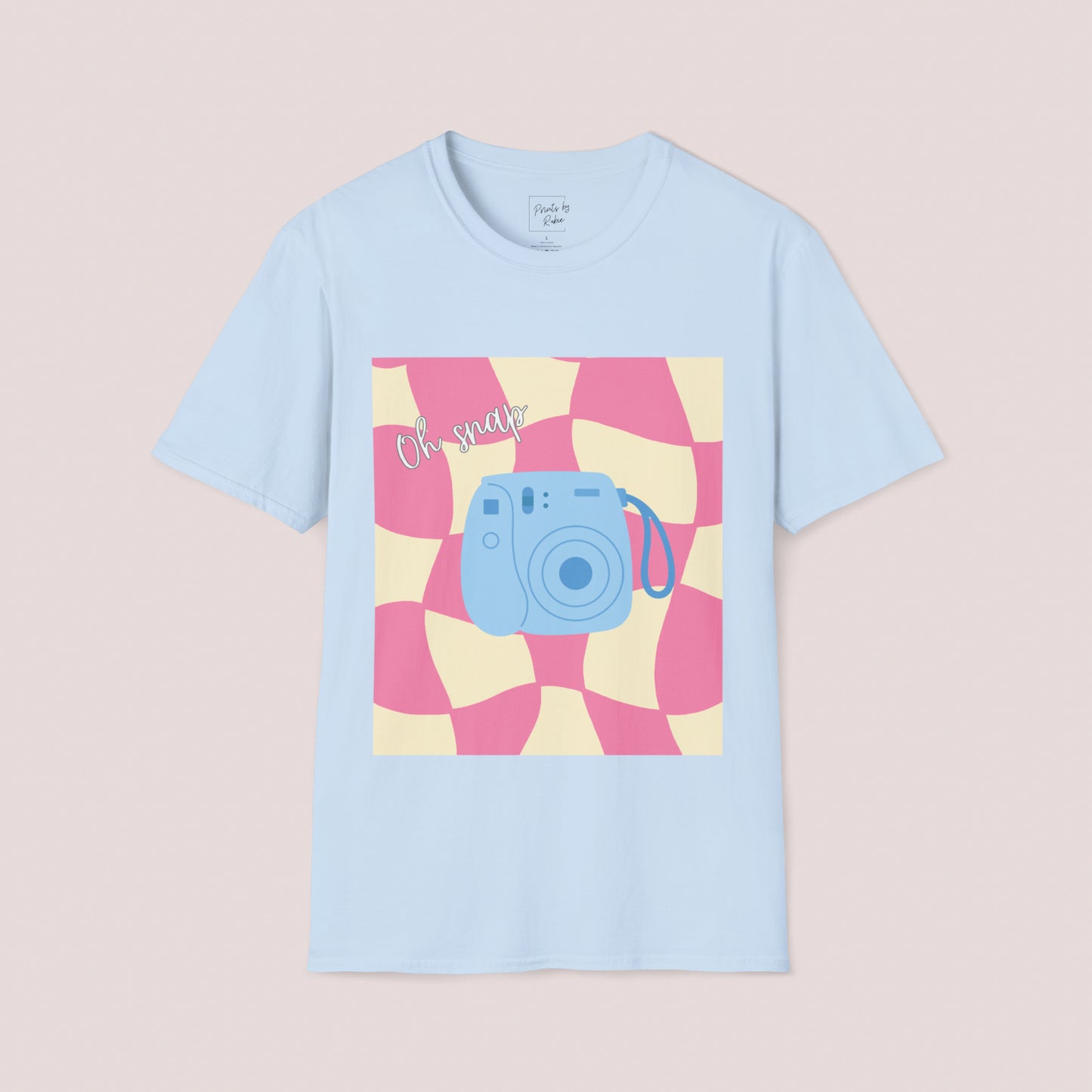 Checkered Polaroid Camera T-shirt