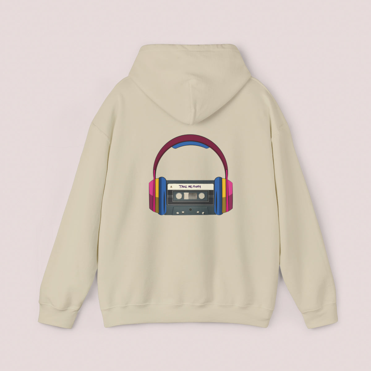 Headphones and Cassette Tape Unisex Hoodie