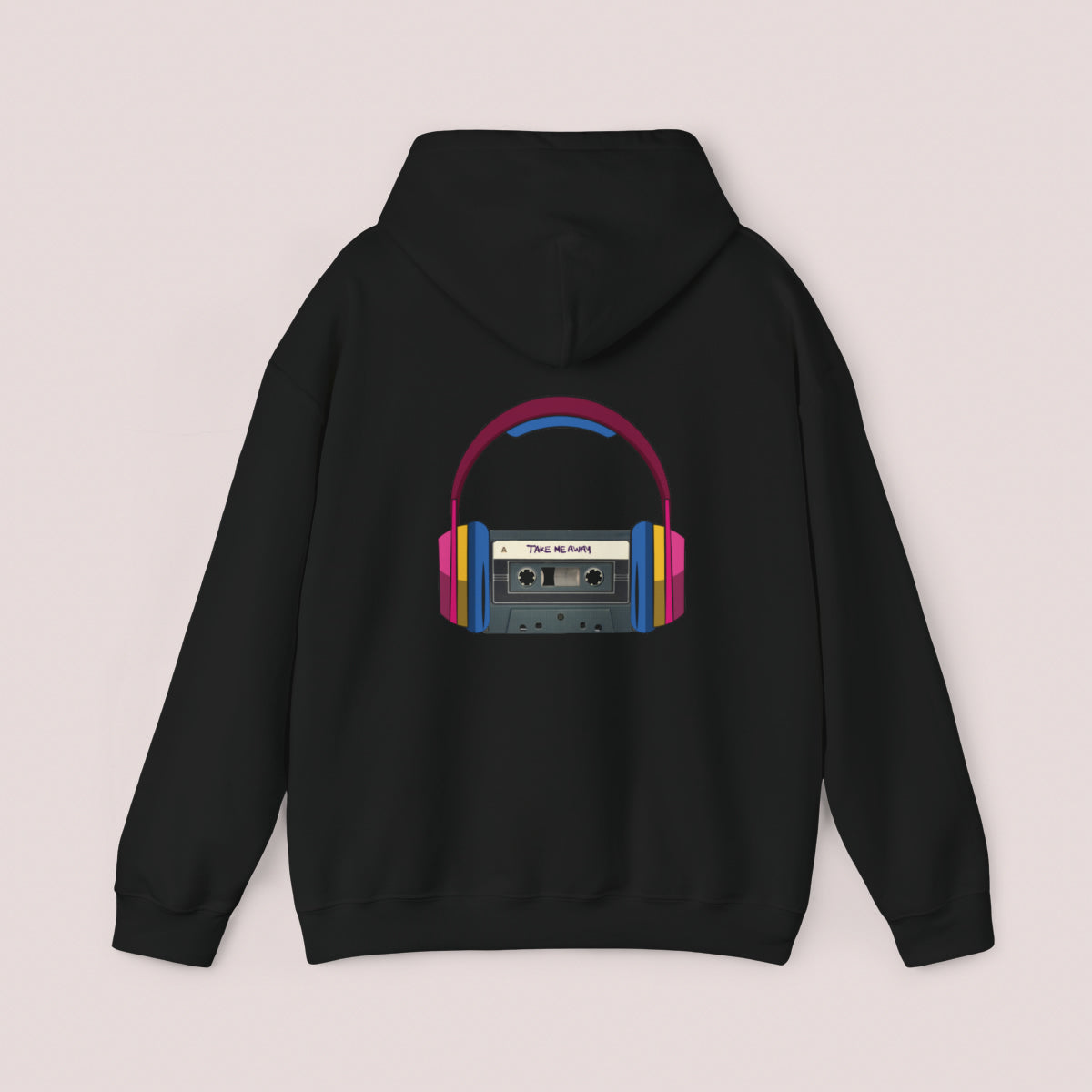 Headphones and Cassette Tape Unisex Hoodie