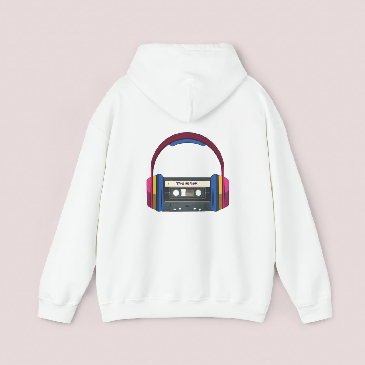 Headphones and Cassette Tape Unisex Hoodie