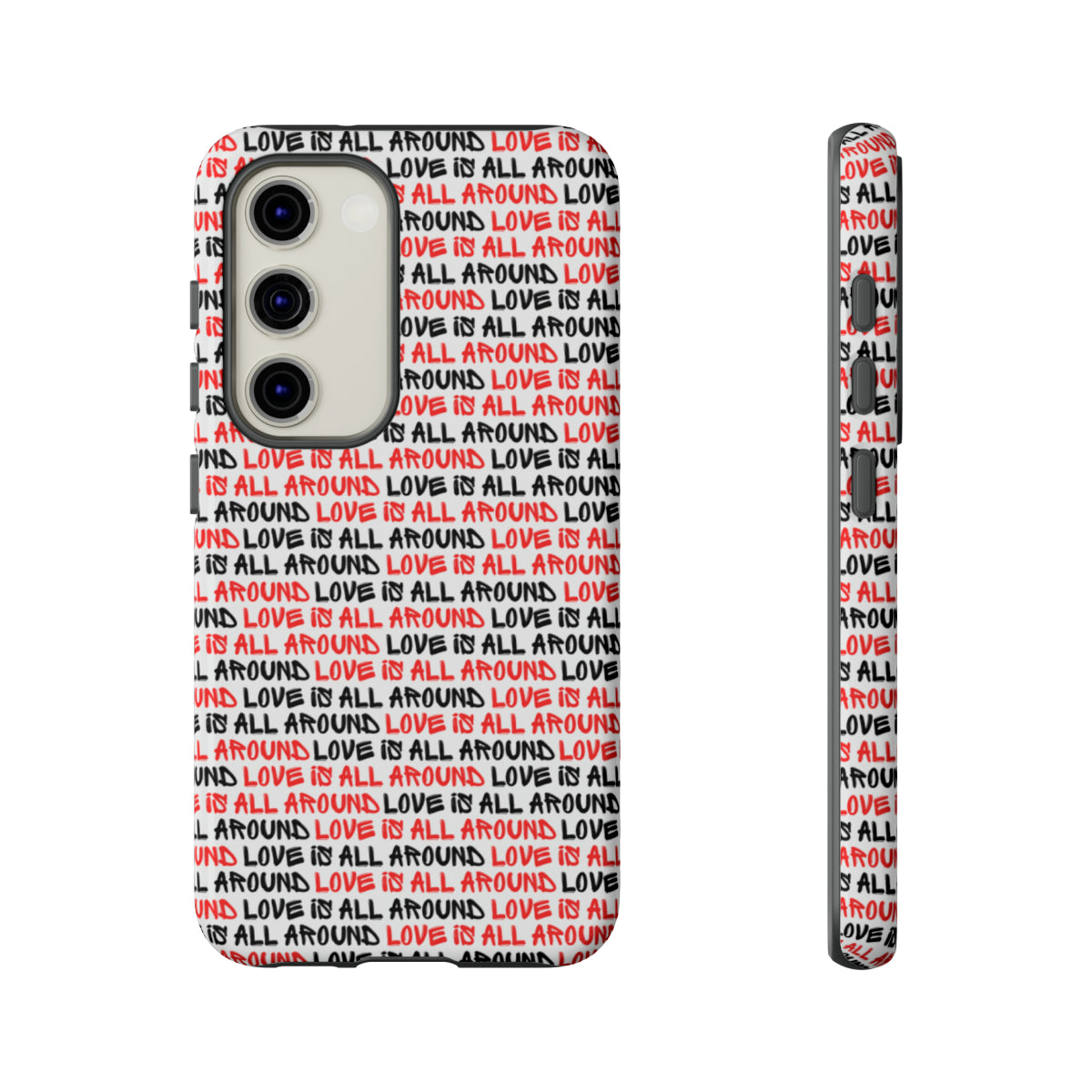 Graffiti 'Love is all around' Phone Case