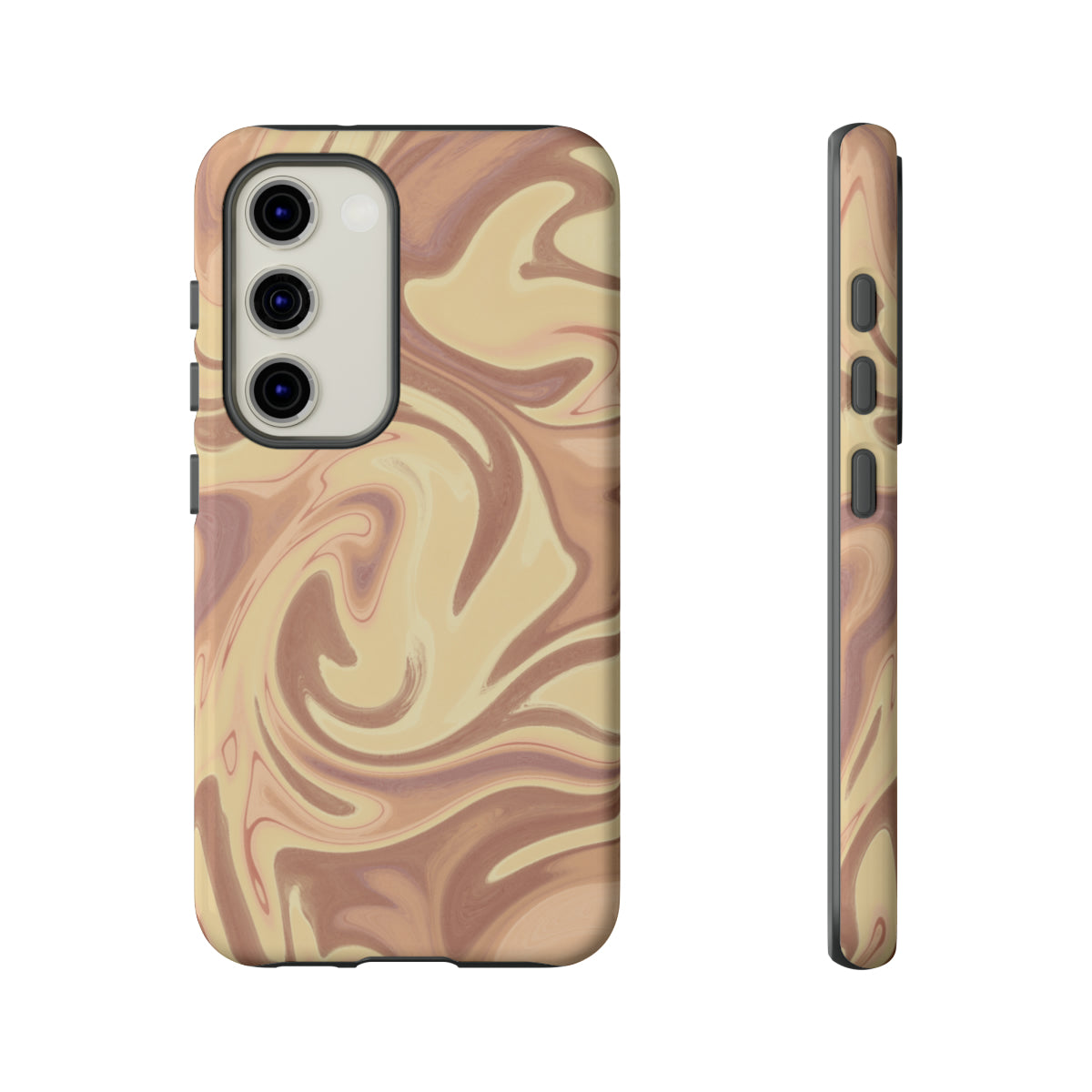 Caramel Abstract Lines Phone Case