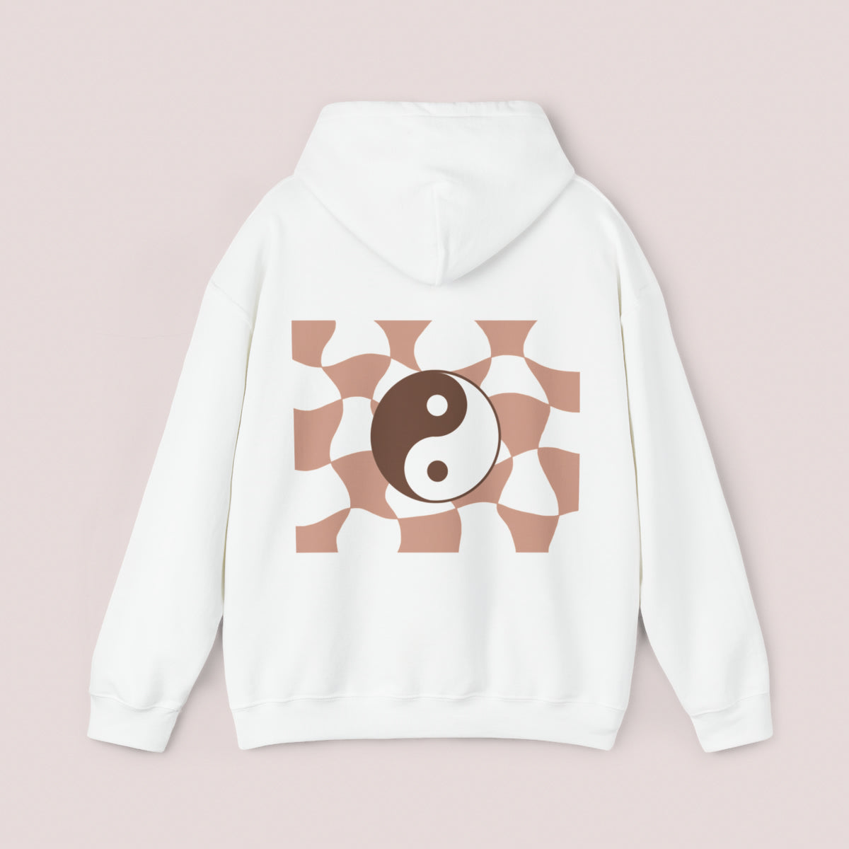 Vibes innit Ying and Yang checkered Unisex Hoodie