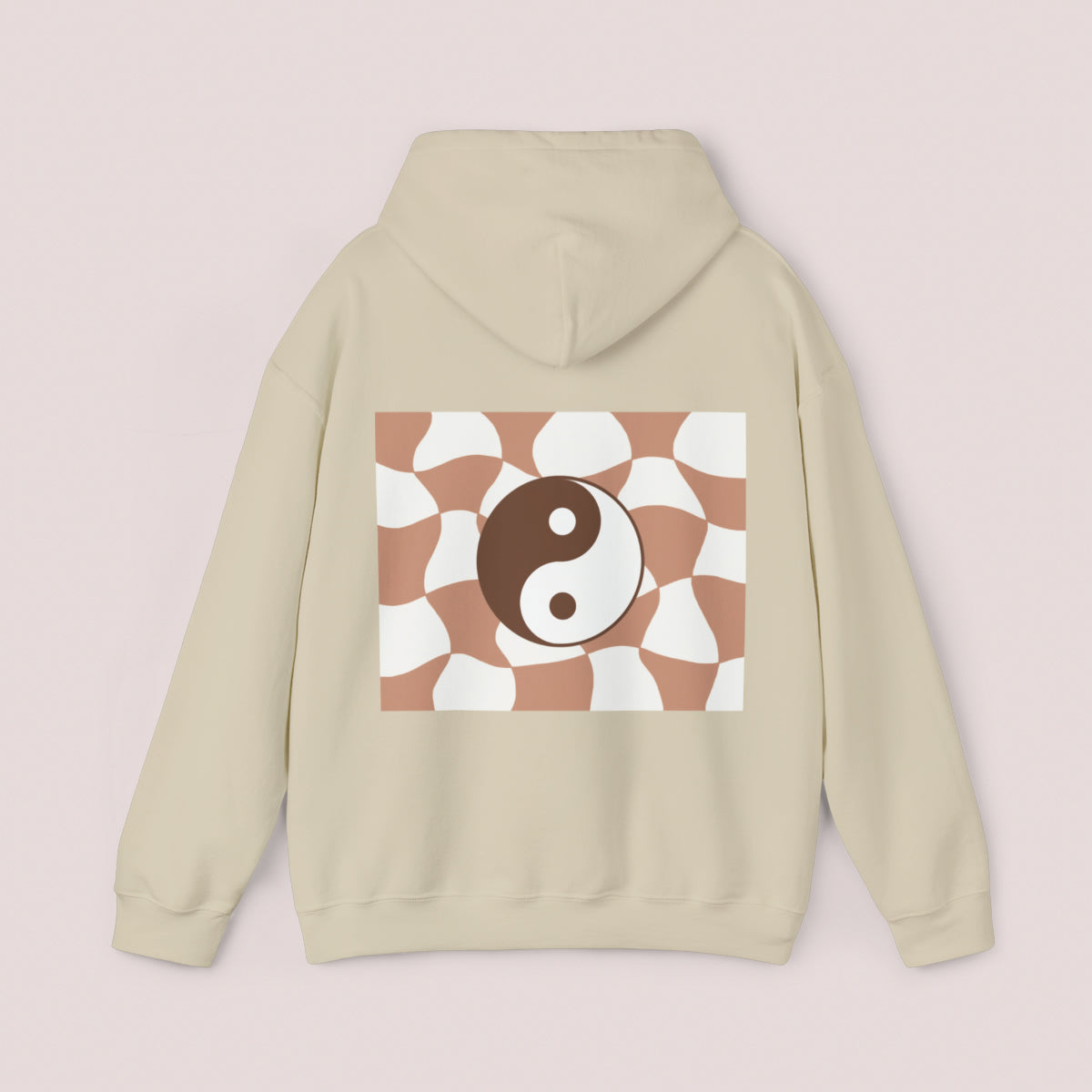 Vibes innit Ying and Yang checkered Unisex Hoodie