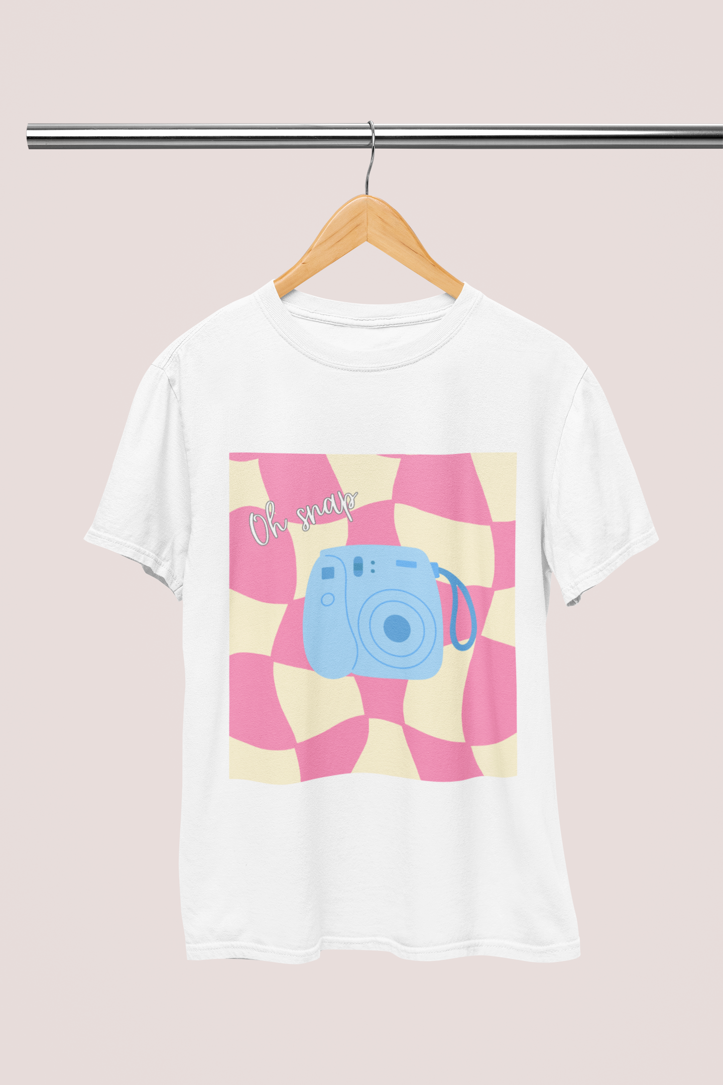 Checkered Polaroid Camera T-shirt