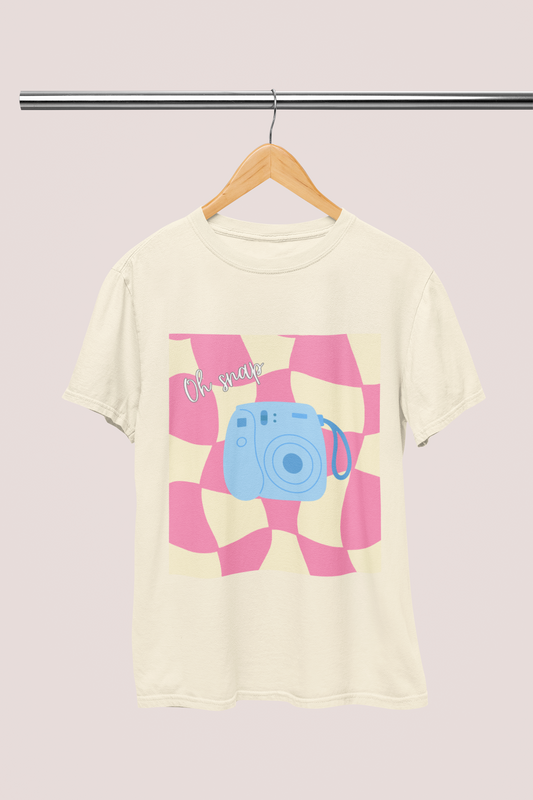 Checkered Polaroid Camera T-shirt