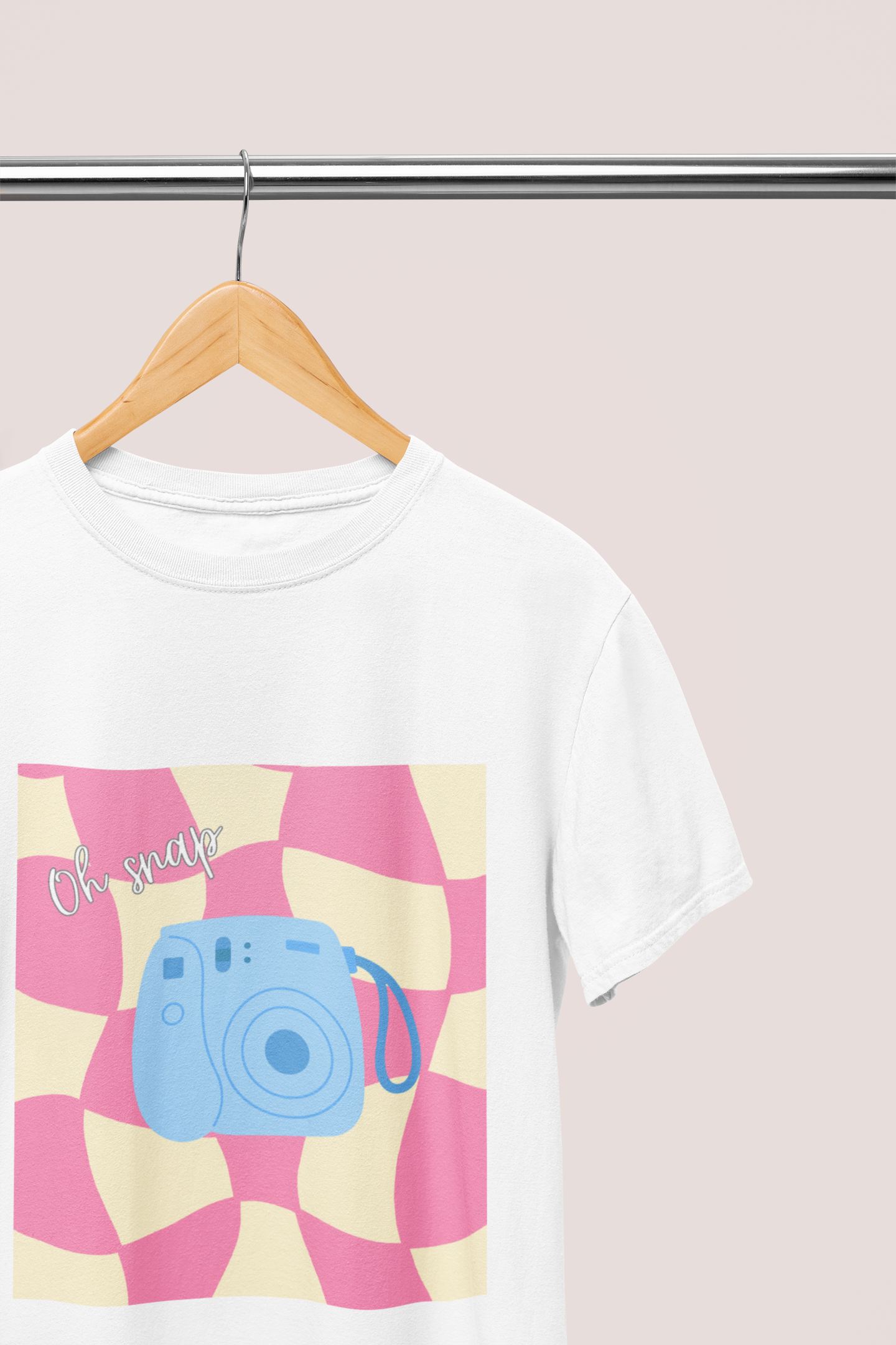 Checkered Polaroid Camera T-shirt