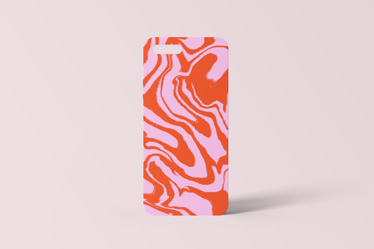 Red and Pink abstract Phone Case