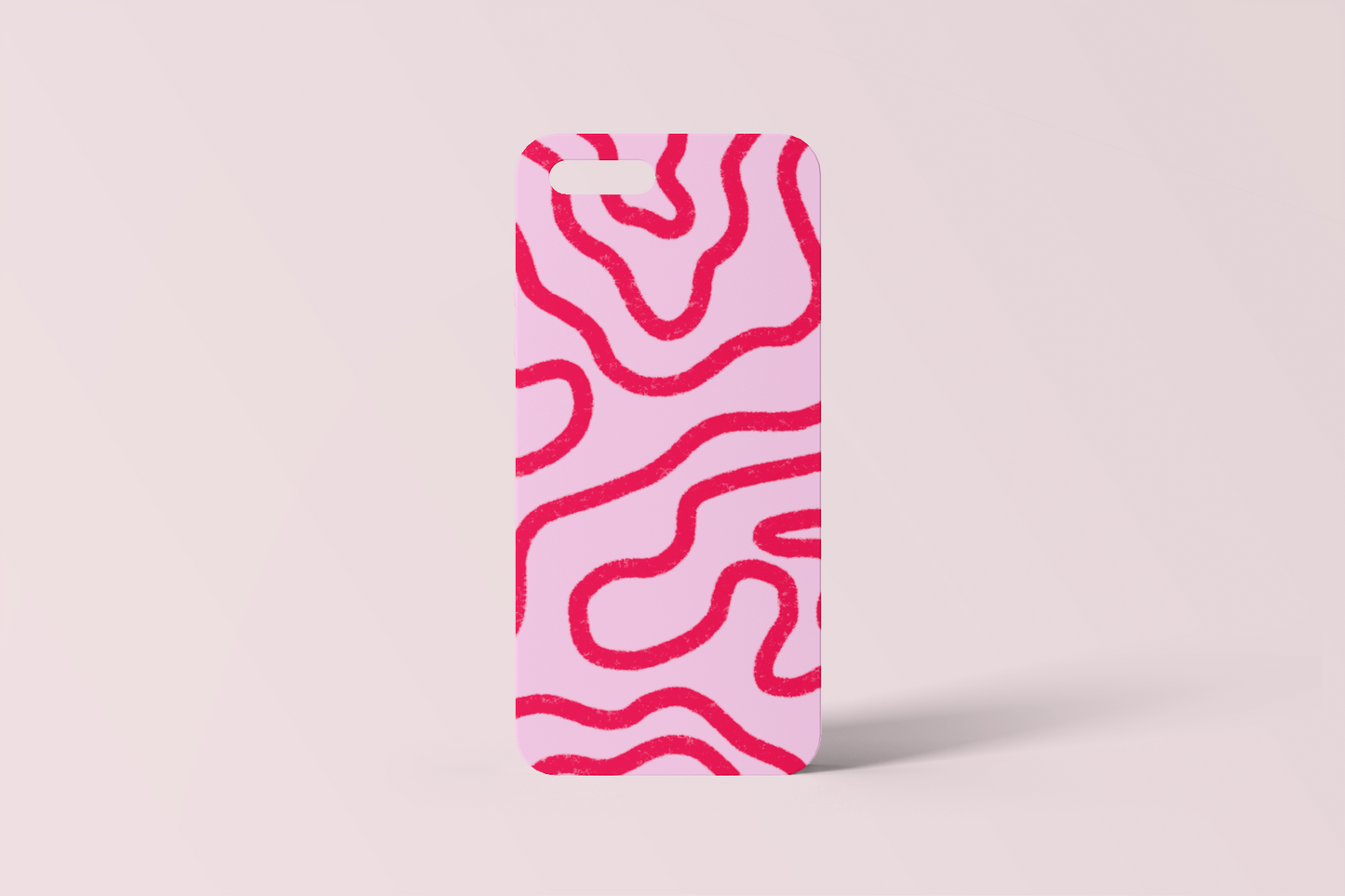 Red and Pink Wavy Phone Case