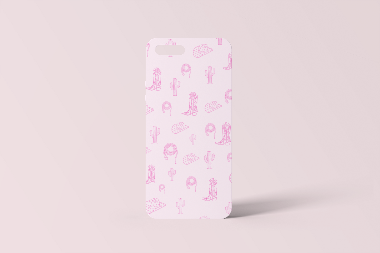 Pink Cowgirl Prints Phone Case