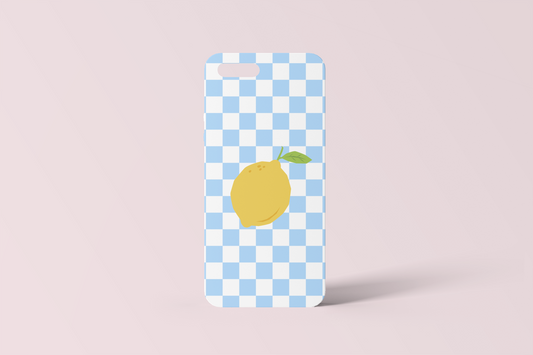 Lemon Picnic Blue Phone Case