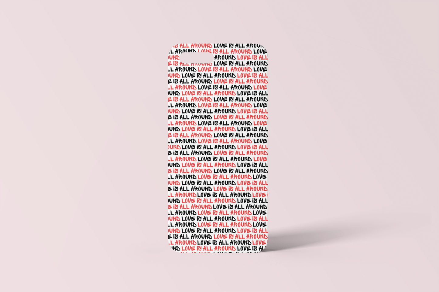 Graffiti 'Love is all around' Phone Case