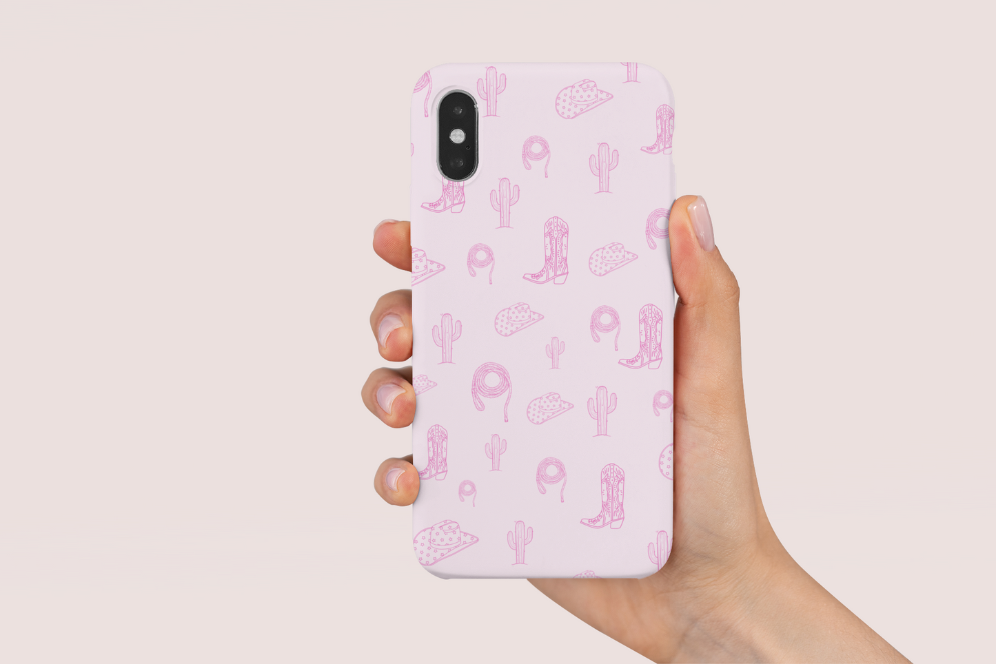 Pink Cowgirl Prints Phone Case